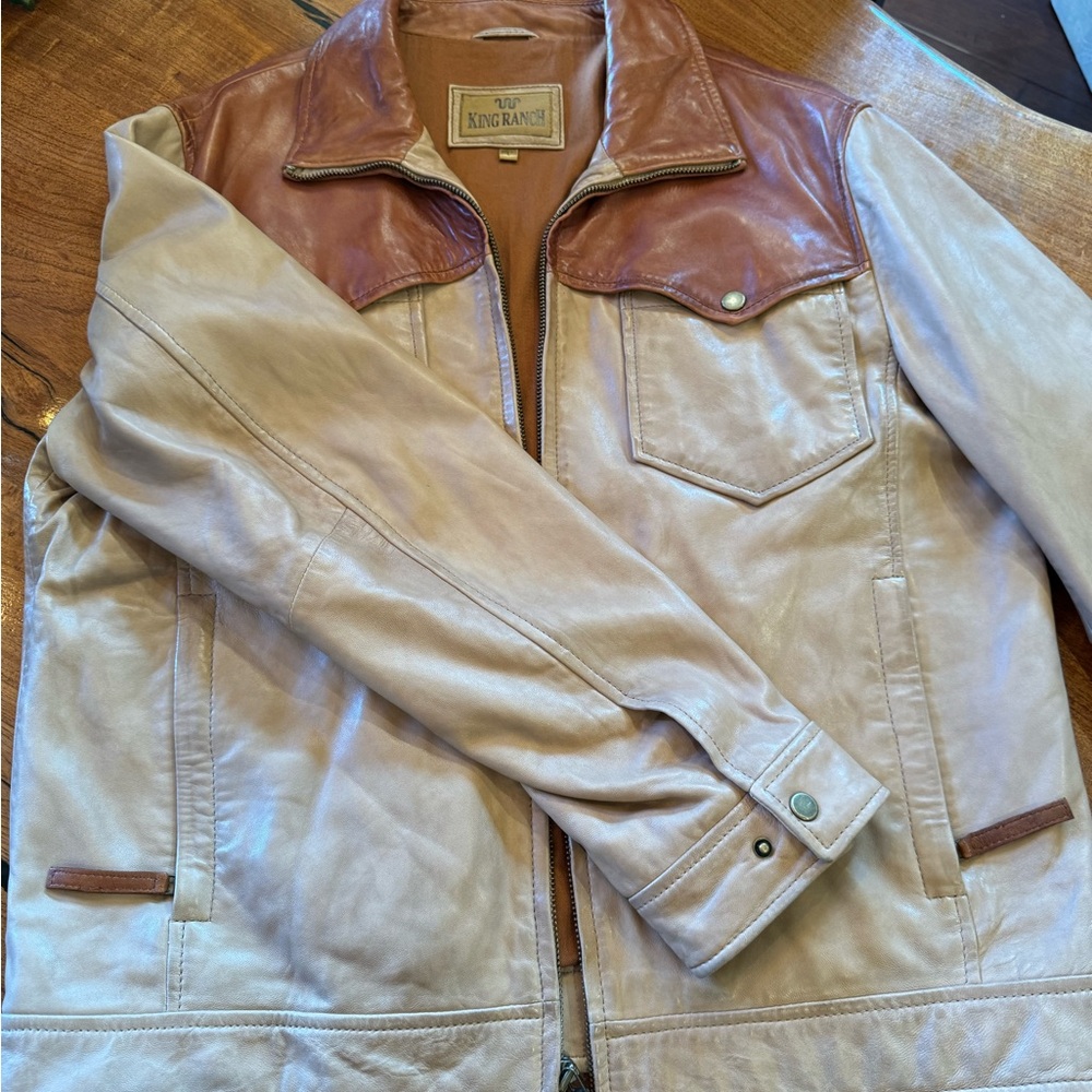 Men's Tan Leather Jacket